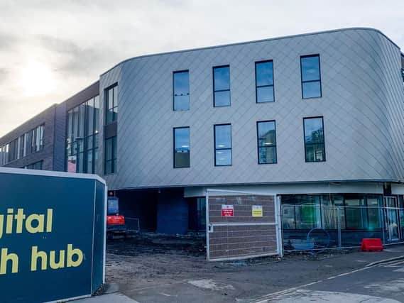 Construction work is nearing completion on a new  building for Hull’s  tech community