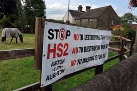 There has been widespread unhappiness in parts of Yorkshire included on the HS2 route.  Picture Tony Johnson.