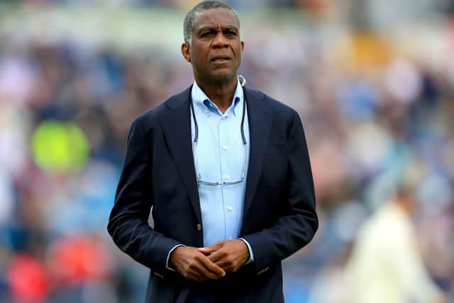 Michael Holding, pictured during the Ashes Test match at Headingley last year. Picture: Mike Egerton/PA