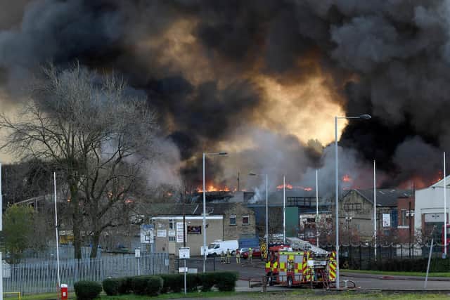 The Bradford fire at a go-kart track.