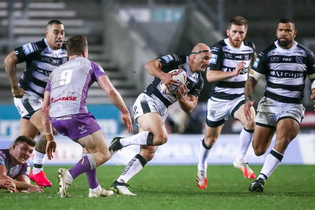 Hull FC's Danny Houghton in action against Hull KR. (Alex Whitehead/SWpix.com)