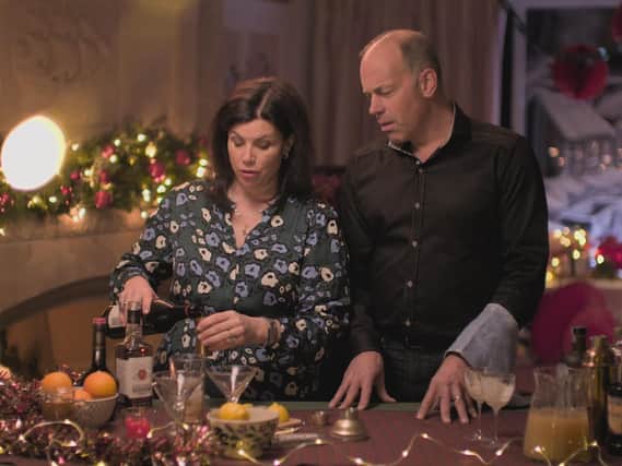 Kirstie Allsopp is back on our screens this month, seen here with Phil Spencer on Kirstie’s Christmas: Quick and Easy Craft. (PA)