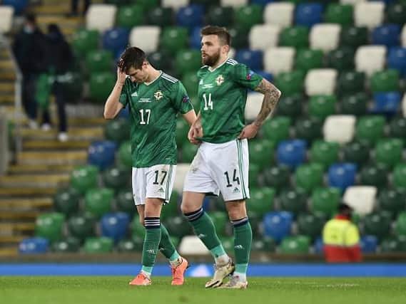 HEAVY WORKLOAD: Middlesbrough's Paddy McNair (left) and Leeds United's Stuart Dallas (right) have been heavily involved for Northern Ireland in November