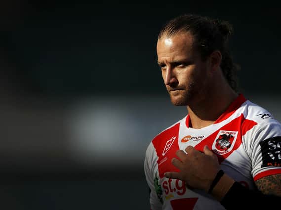 St George Illawarra's Korbin Sims who has signed for Hull KR. (Photo by Mark Kolbe/Getty Images)