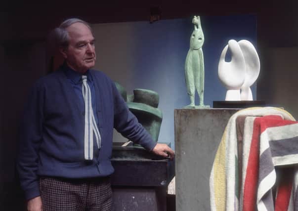 circa 1955:  British figurative sculptor, draughtsman, and printmaker Henry Moore (1898 - 1986).  (Photo by Hulton Archive/Getty Images)