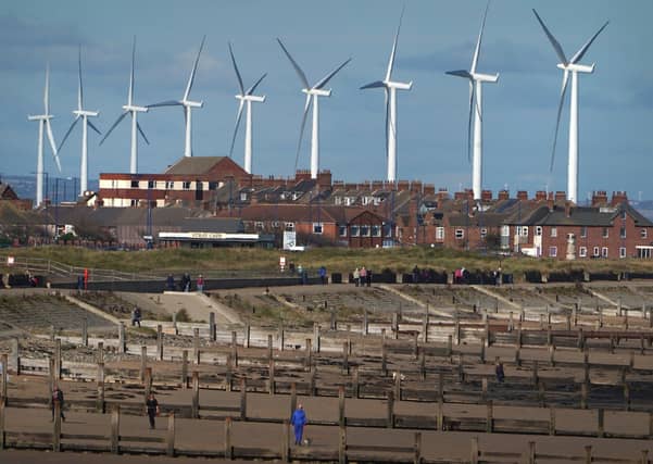 Teesside Wind Farm near the mouth of the River Tees off the North Yorkshire coast. Picture: Owen Humphreys/PA Wire