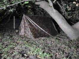 Picture released by North Yorkshire Police of the tent Pearson pitched in which Miss Harker's body was found