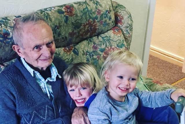 Family, including Mr Fitzgerald's grandchildren, were unable to see him until right before he died