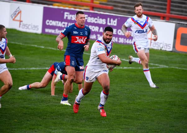 Debut: Highly-rated Wakefield Trinity forward Kelepi Tanginoa has been named in Super League's Dream Team for the first time. Picture: James Hardisty