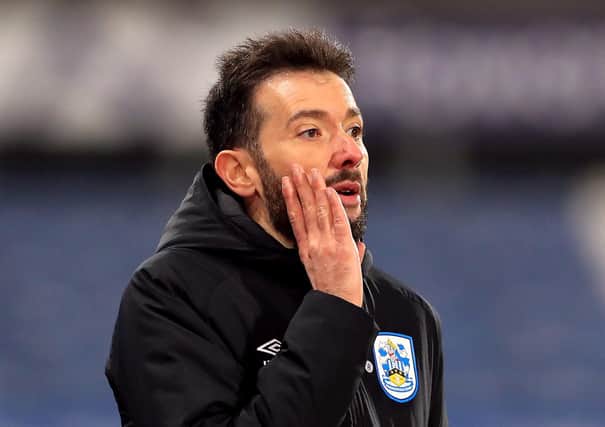 Huddersfield Town manager Carlos Corberan.