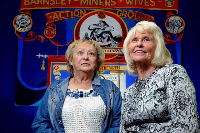 Betty Cook and Anne Scargill, pictured in 2014, were leading lights in the campaign to stop mine closures.