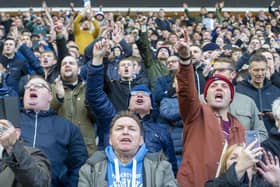 Tiers on the terraces: The Government is planning to let up to 4,000 fans back into grounds - depending on which Tier the area is in. Picture Tony Johnson.
