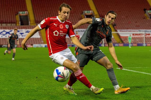 GOOD LUCK CHARM: Callum Brittain is yet to taste defeat in the six games he has played for Barnsley since moving from MK Dons. Picture: Bruce Rollinson