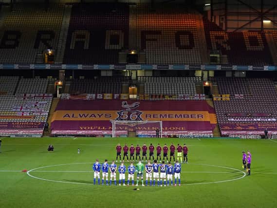 LOCKED OUT: All Football League clubs, including Bradford City, have been playing behind closed doors this season