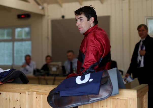 Aidan Coleman gets the leg up on Champion Hurdle heroine Epatante at Newcastle on Saturday.