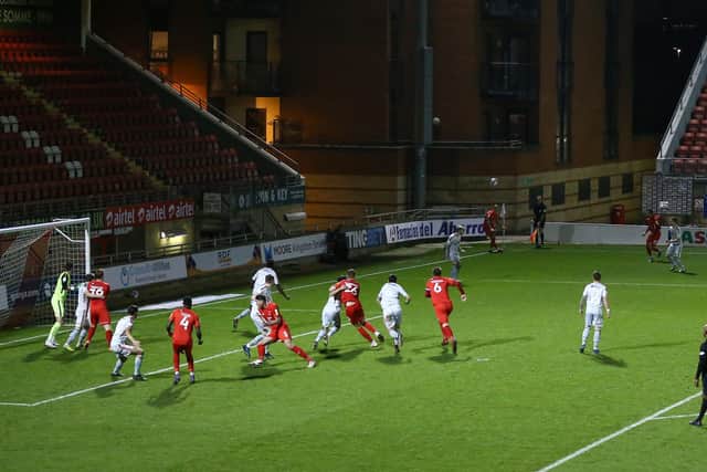 A general view of the Sky Bet League Two match between Leyton Orient and Bradford City at The Breyer Group Stadium on November 24, 2020 in London, England. Sporting stadiums around the UK remain under strict restrictions due to the Coronavirus Pandemic as Government social distancing laws prohibit fans inside venues resulting in games being played behind closed doors. (Picture: Jacques Feeney/Getty Images)