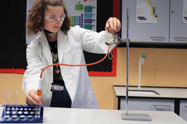 Pictured, Betsie Scott Hall, from Richmond Sixth Form College, who has been ranked number one for the national Best Choice Chemistry programme. Photo credit: Richmond Sixth Form College