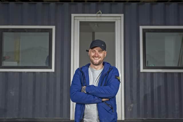 Haydn Lee Jessop, of Vulnerable Citizen Support, hopes to have someone in the container home by Christmas.