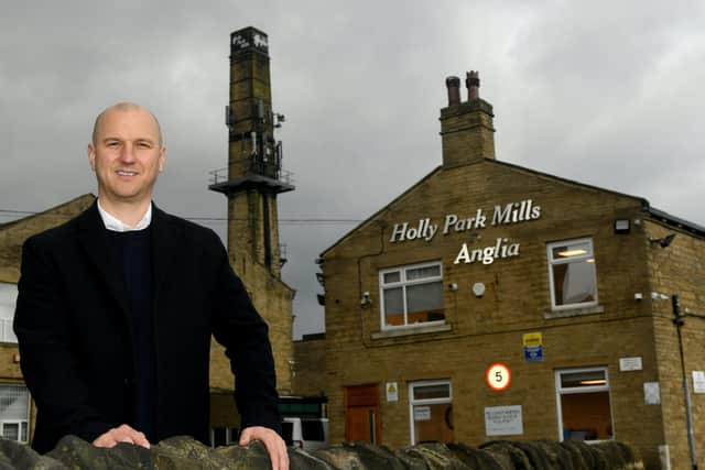 Matt Walsh one of the joint owners of  Holly Park Mills at Calverley.