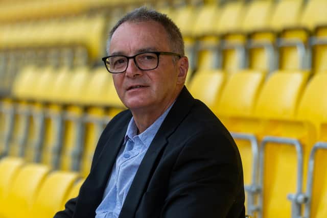 HEAVEN AND EARTH: Garry Plant, managing Director of Harrogate Town. Picture: James Hardisty.
