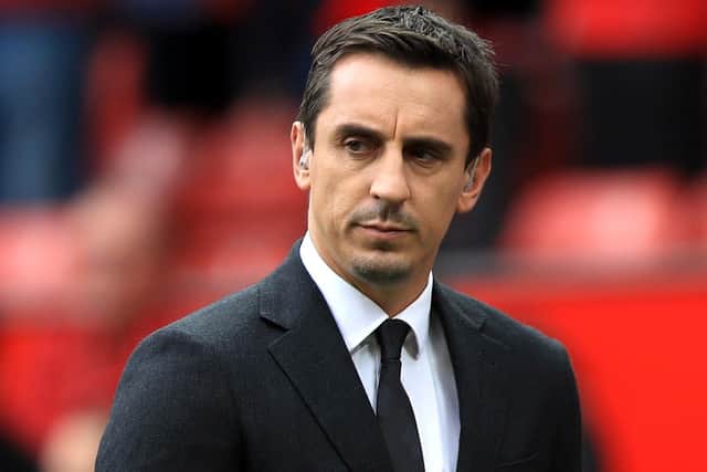 No longer drowned out: Gary Neville.