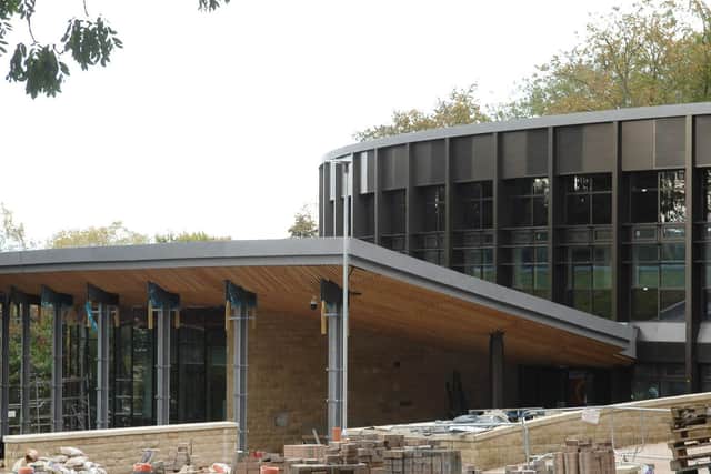 Harrogate Borough Council's new headquarters at Knapping Mount during its construction