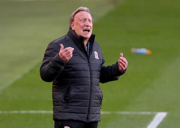 Carry on regardless: Middlesbrough manager Neil Warnock. Picture: Richard Sellers/PA Wire.