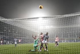 MISSED OPPORTUNITY: Sheffield United's Lys Mousett fires over the West Brom goal from four yards out at The Hawthorns on Saturday. Picture: Andrew Yates/Sportimage