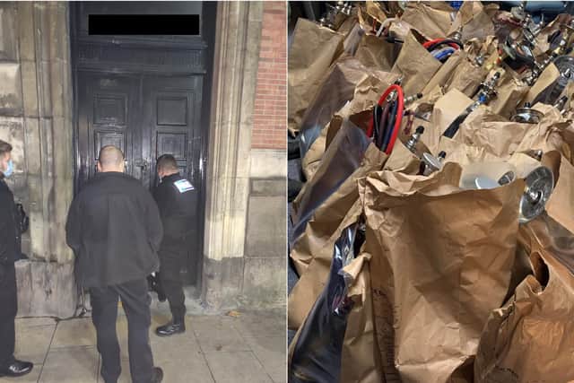 A shisha bar has been raided and fined after police found 20 people inside despite current lockdown restrictions. Photo: South Yorkshire Police.