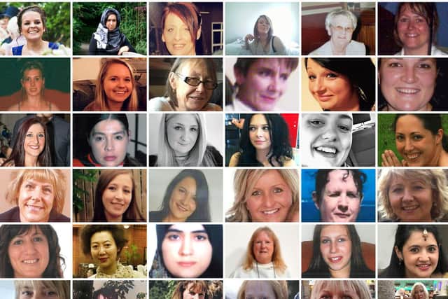 120 women in Yorkshire have been killed by men between 2009 and 2018, the Femicide Census' 10-year report has showed