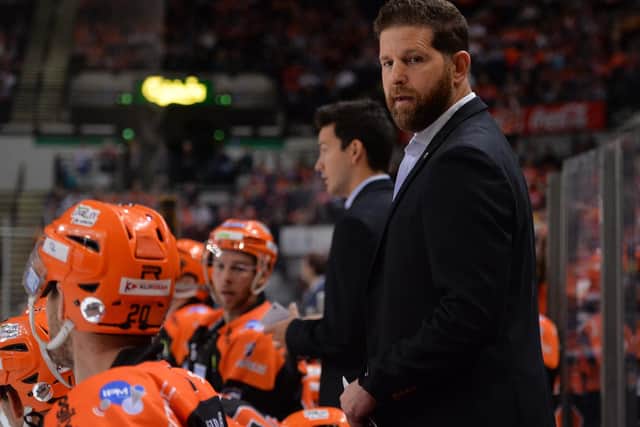 Sheffield Steelers head coach Aaron Fox can expect to see players arriving later this month if a January start for EIHL is given the green light. 
Picture courtesy of Dean Woolley
