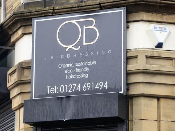 Quinn Blakey Hairdressing in Oakenshaw, Bradford, West Yorkshire. Salon owner Sinead Quinn is facing multiple fines after refusing to close her salon during lockdown saying she "did not consent" to the closure laws. Photo: PA