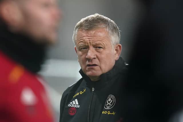 Chris Wilder will hope his Sheffield United team can achieve some welcome success in the FA Cup in early January . Picture: Andrew Yates/Sportimage