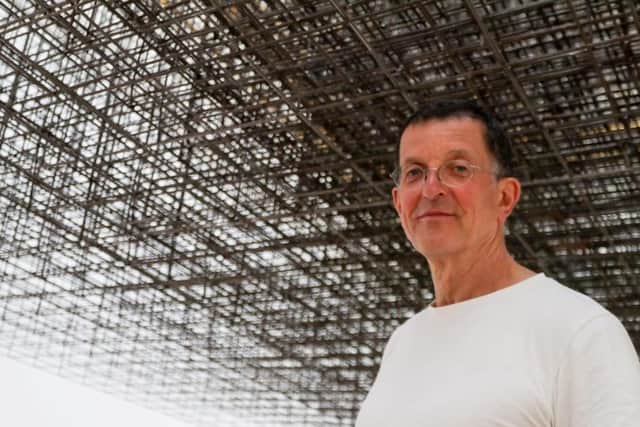 Antony Gormley, pictured last year with his installation Matrix III at the Royal Academy of Arts in London. Photo credit: John Rainford/Getty Images.