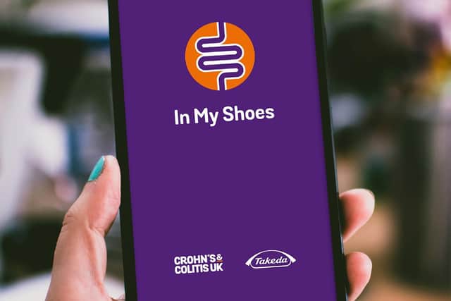 In My Shoes App which aims to show to people what it's like to have Chron's disease for 24 hours