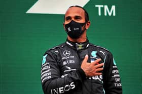Lewis Hamilton: Will miss this weekend’s Sakhir Grand Prix after testing positive for Covid-19. Picture: PA