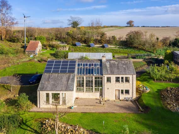 Badger Bank where the off-grid house was designed by a well-known ecclesiastical architect