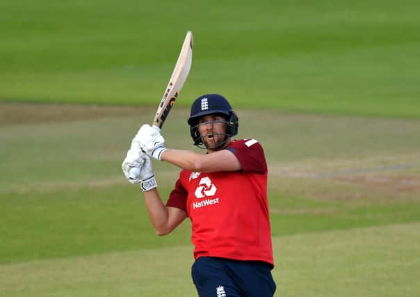 Unbreakable: Yorkshire's Dawid Malan his 99 not out in his record-breaking stand with Jos Buttler. Picture: Dan Mullan/PA Wire