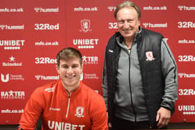 Paddy McNair, pictured with Middlesbrough manager Neil Warnock. Picture courtesy of Middlesbrough FC.