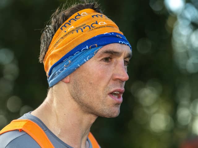 Kevin Sinfield is running seven marathons in seven days after former team-mate Rob Burrow was struck down with MND.