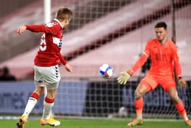 Middlesbrough's Duncan Watmore scores his side's second goal. Picture: PA