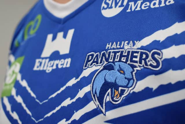 The new, rebranded Halifax Panthers jersey.