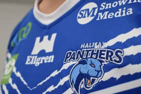 The new, rebranded Halifax Panthers jersey.