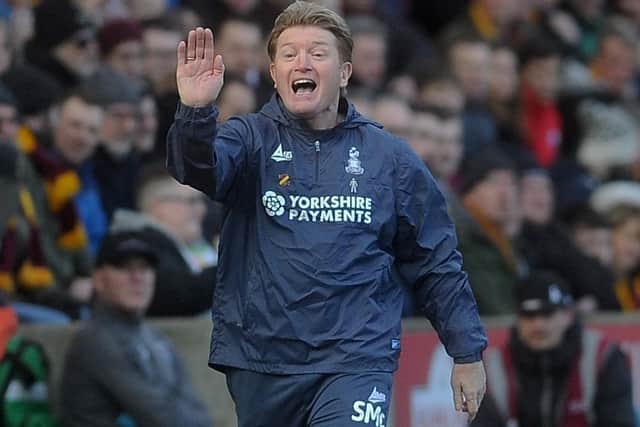 Bradford City manager Stuart McCall. Picture: Tony Johnson.