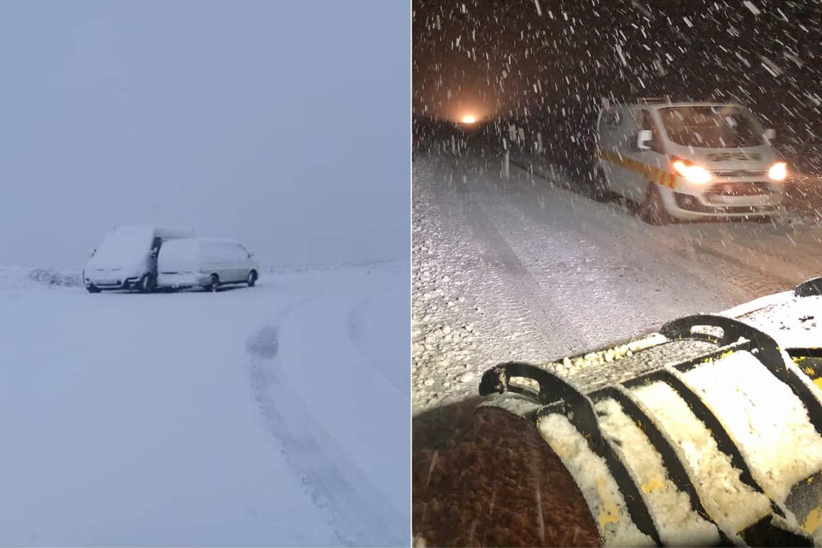 Snow Fall Hard 11 dramatic photos which show striking first heavy snow fall in Yorkshire