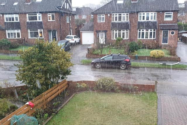 Snow in Cookridge, Leeds.