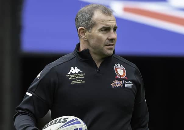 Highly-rated: The work done by Ian Watson at Salford Red Devils made him an obvious target for rival clubs and it was talking to Huddersfield Giants chairman Ken Davy which persuaded him to move there. Picture by Allan McKenzie/SWpix.com