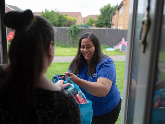 Food and welfare: Transforming Lives For Good’s Box of Hope programme is an emergency response to the Covid crisis. Picture: Transforming Lives for Good