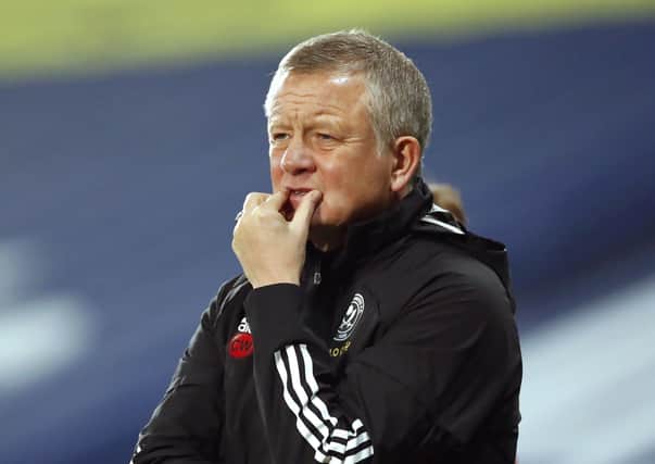 Sheffield United manager Chris Wilder. Picture: PA.