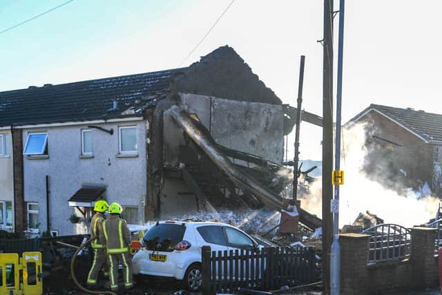 The home in Illingworth was totally destroyed (photo: James Hardisty).